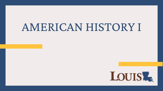 American History I, Part II: Module 9 through Final Exam (2024-02-09)