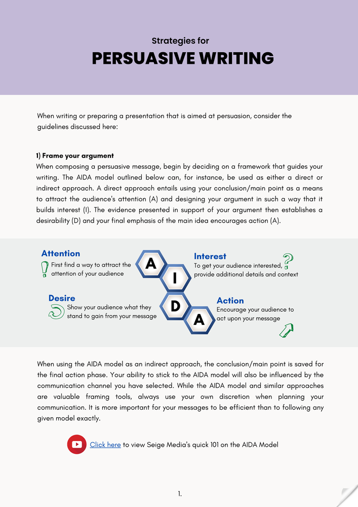 Persuasive Writing Strategies